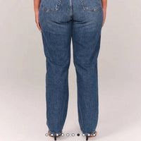 Abercrombie & Fitch - Vintage Stretch Denim High Rise Dad Jeans