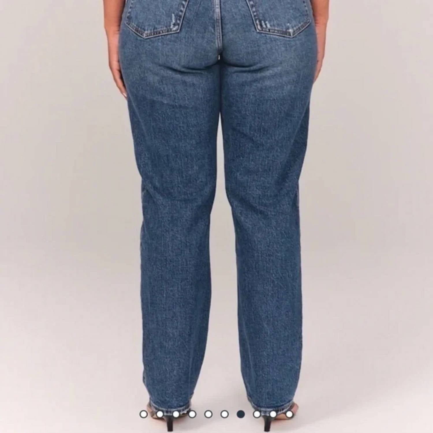 Abercrombie & Fitch - Vintage Stretch Denim High Rise Dad Jeans