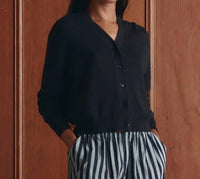 The Great. - The Shrunken V Neck Cardigan