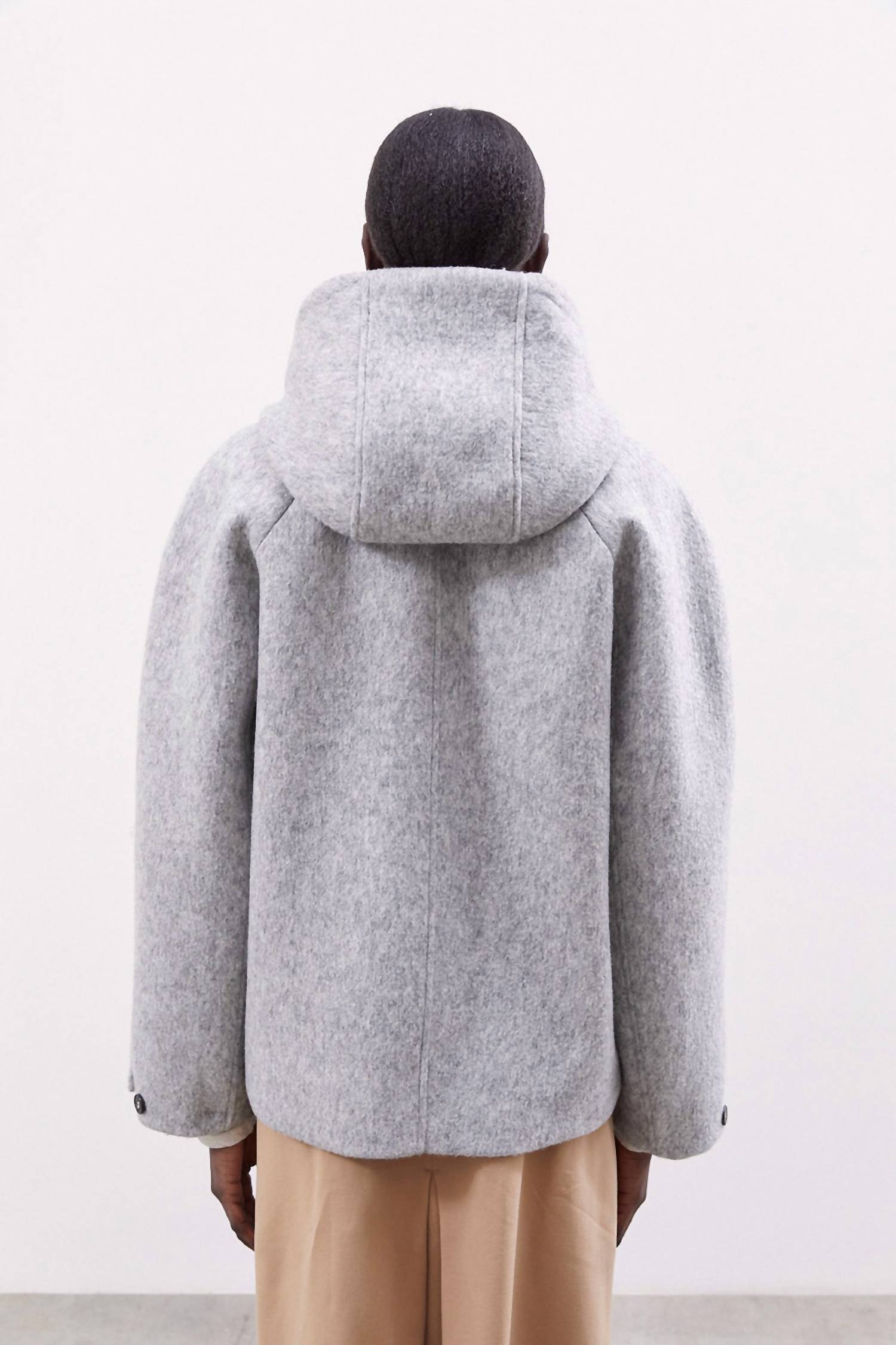Meimeij - Wool Coat W/ Detachable Hood