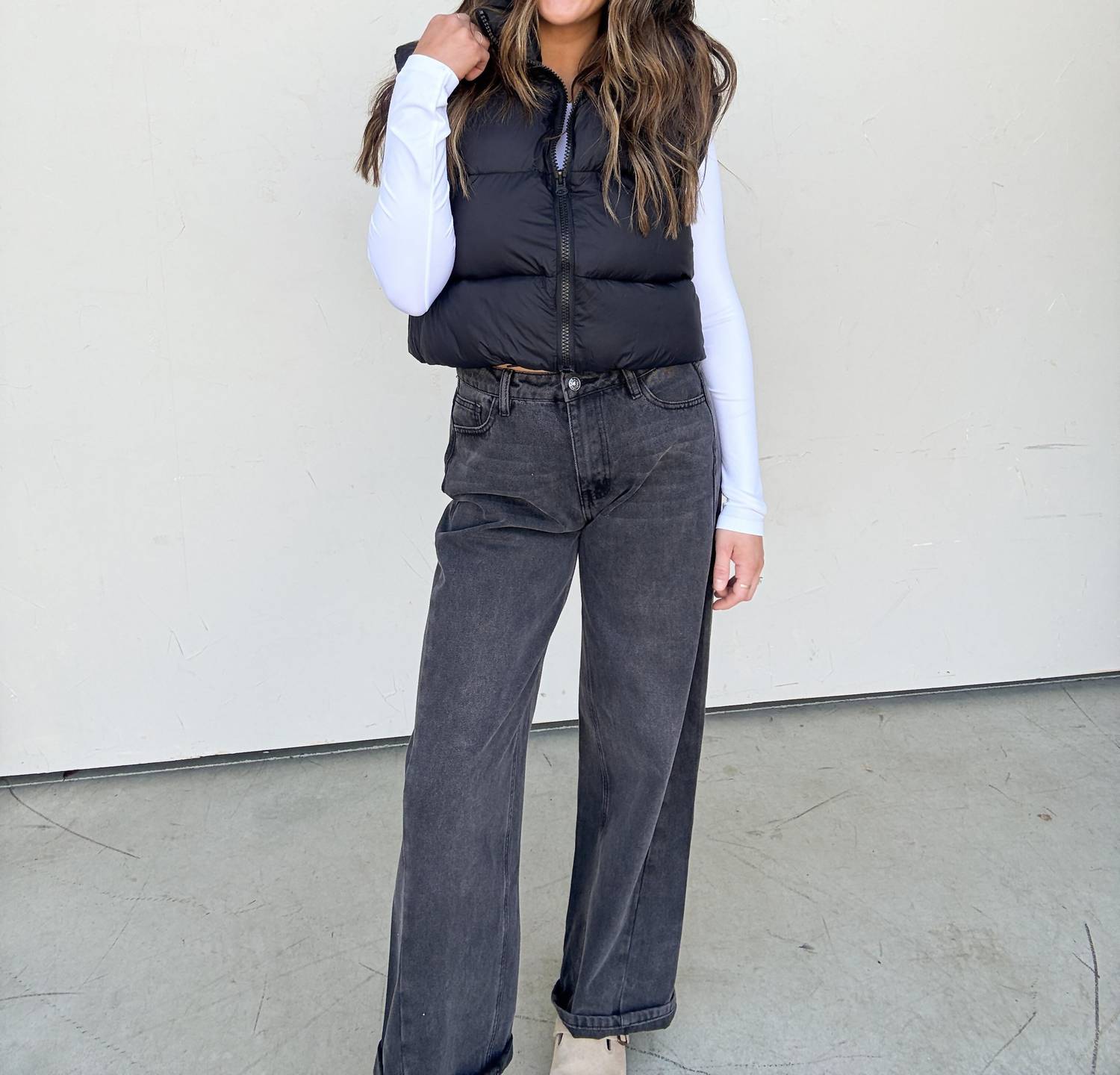 Salty - Cropped Puffer Vest