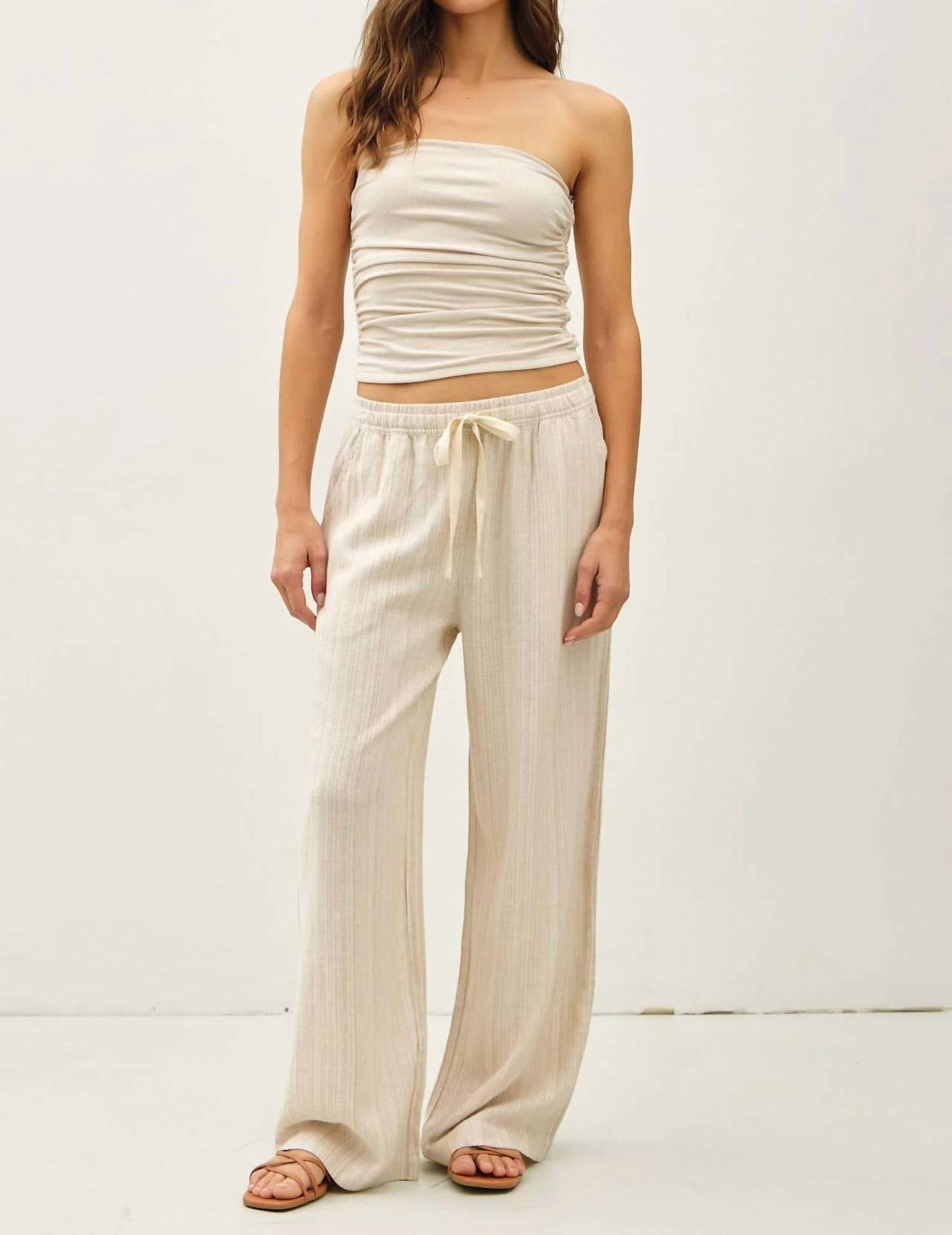 Be Cool - Striped Wide Leg Pants