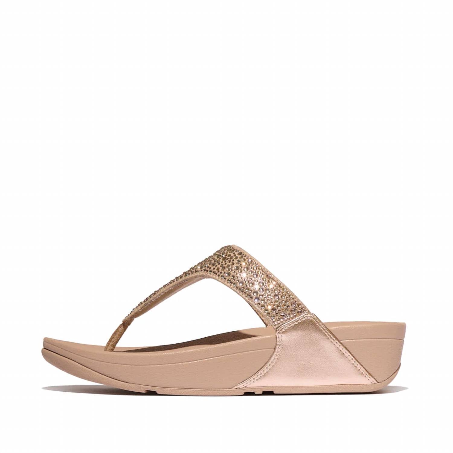 Fitflop - Women's Lulu Crystal Embellished Toe Post Sandals