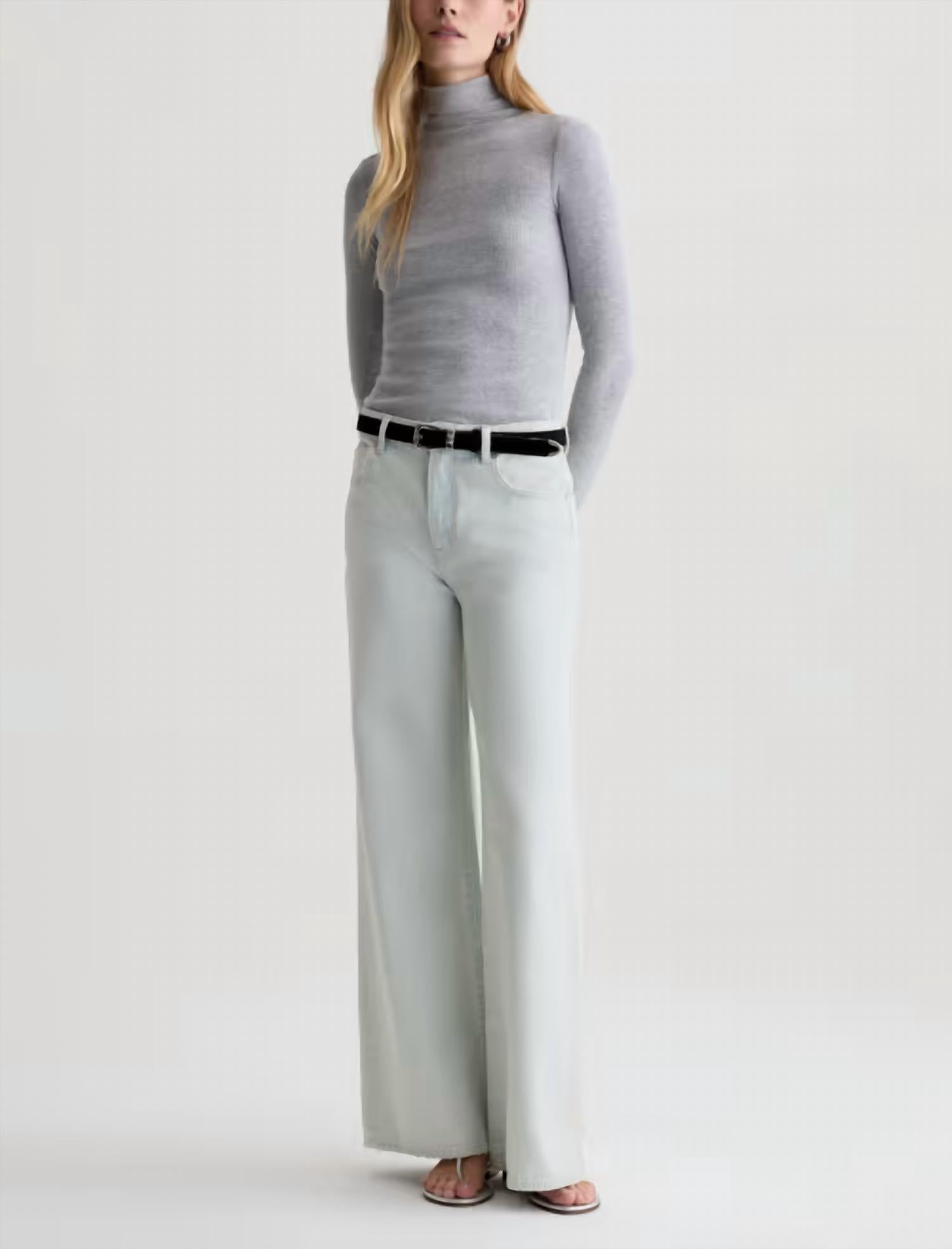 Ag Jeans - Saige Mid-rise Wide-leg Jeans