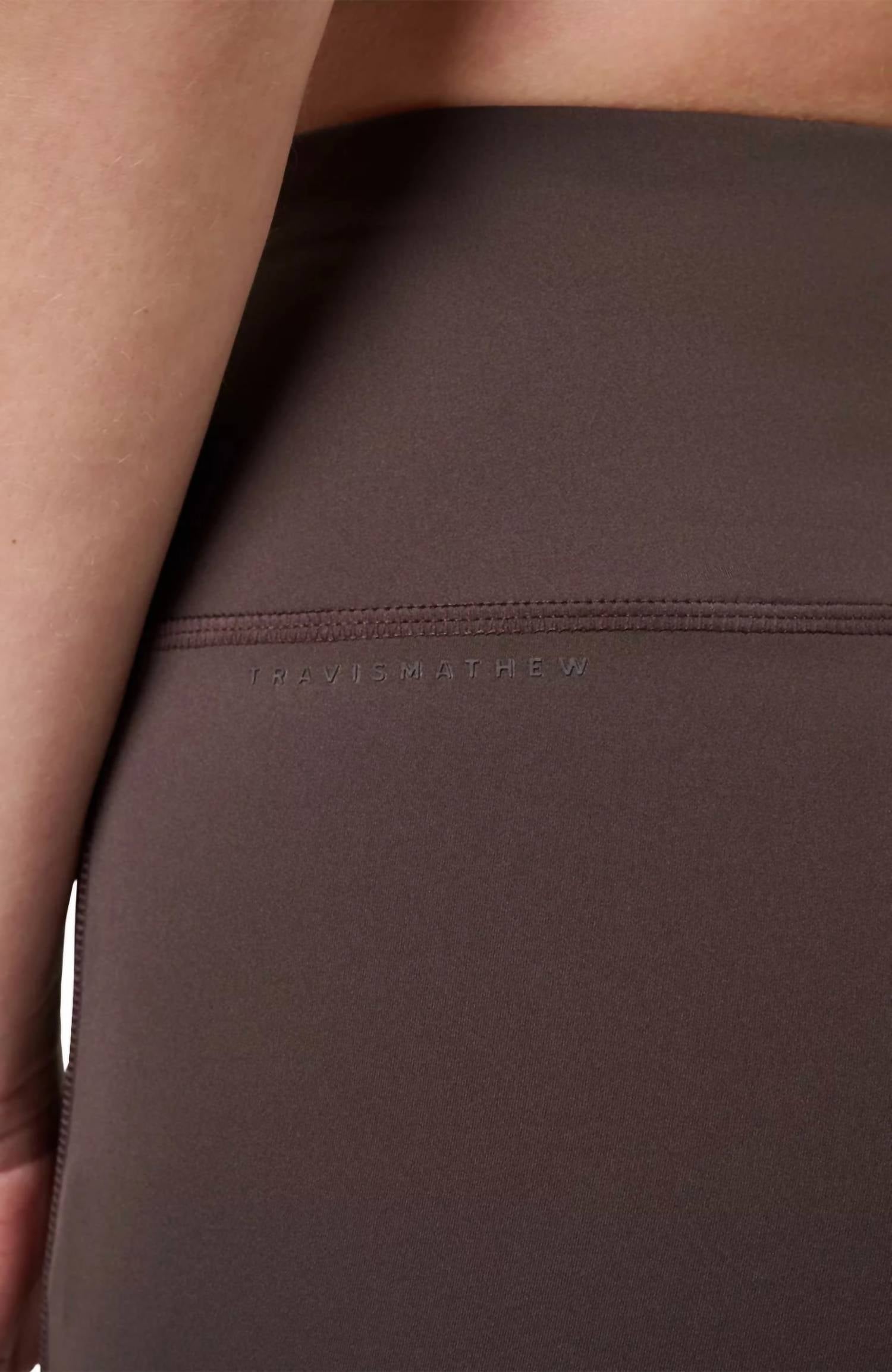Travis Matthew Moveknit Bonded Wide Leg Pants in coffee grounds - women's pants - view 5