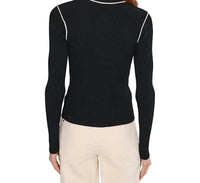 Sanctuary - Sporty Rib Zip Up Top