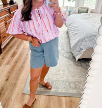 Adrienne - Tatum Bubble Hem Top
