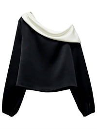Fifteen Twenty - Satin One Shoulder Top