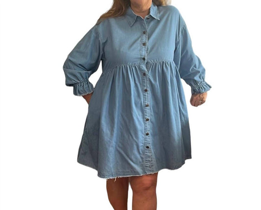 Carole'S Collections - Tiered Denim Dress