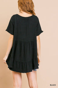 Umgee - Short Ruffle Sleeve Tunic