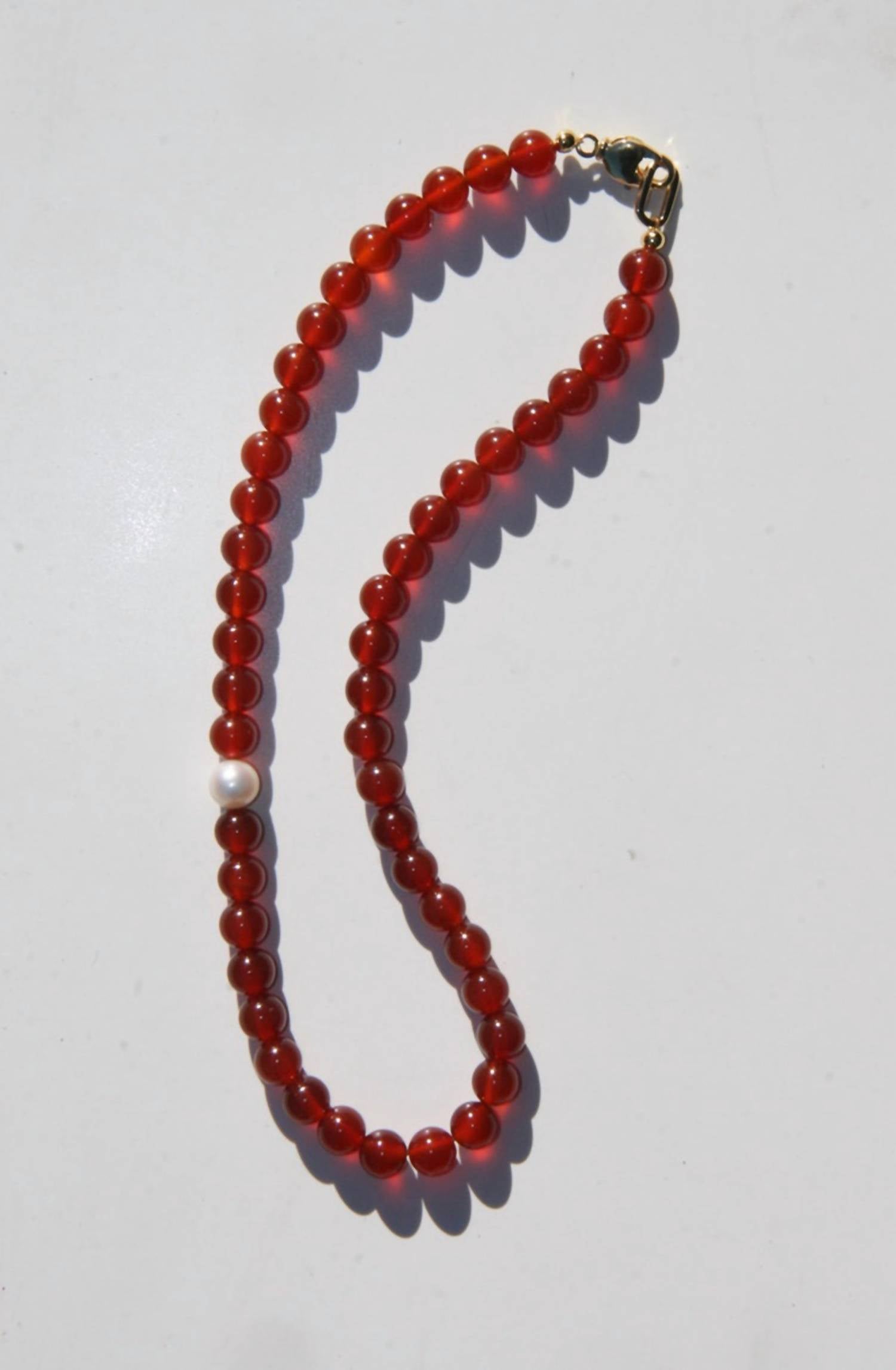 By Orly - Women's Carnelian Beaded Necklace