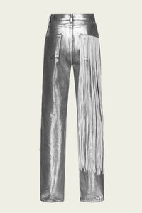 Area - Metallic Fringe Straight Leg Jean