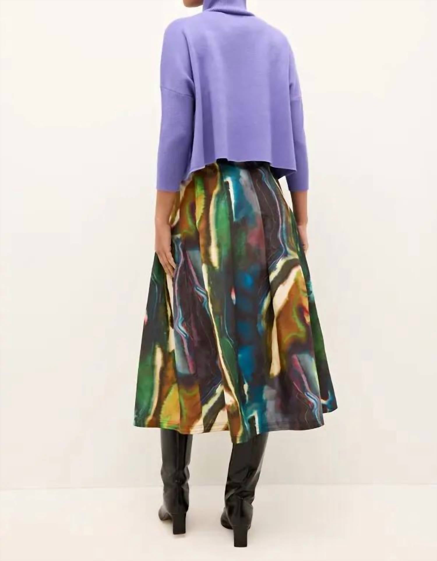 Marie Oliver Claudie Top in lilac - women's shirt - detail view