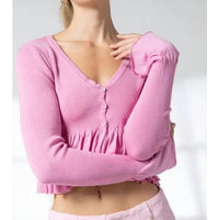 Papermoon - Layla V-neck Long Sleeve Cardigan
