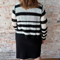 TRIBAL Short Sleeve V Neck Dress in black - women's dress - detail view