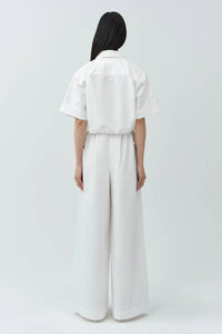 Jonathan Simkhai - Ryett Short Sleeve Cropped Shirt