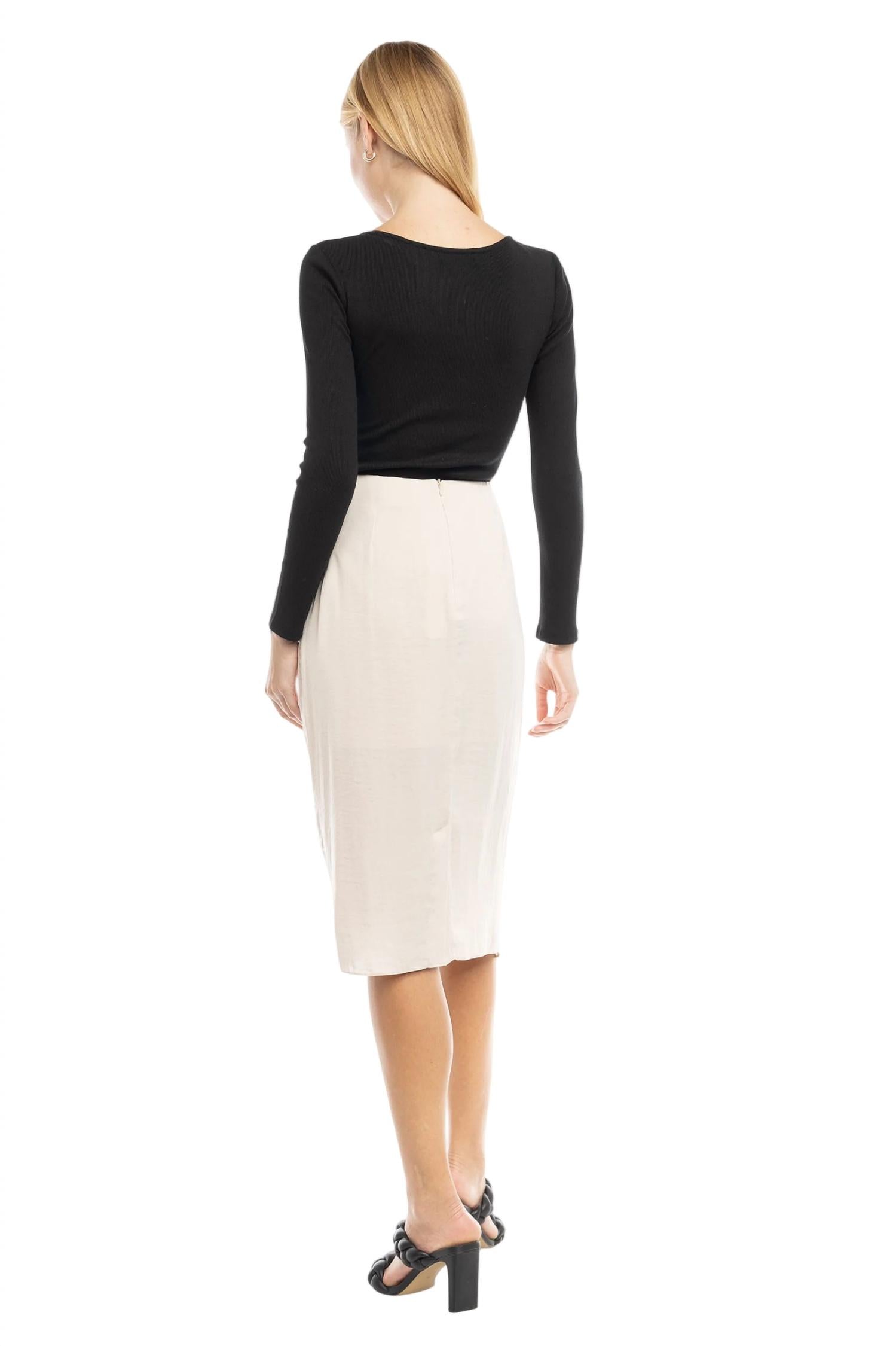 Naked Zebra - Waterfall Midi Skirt