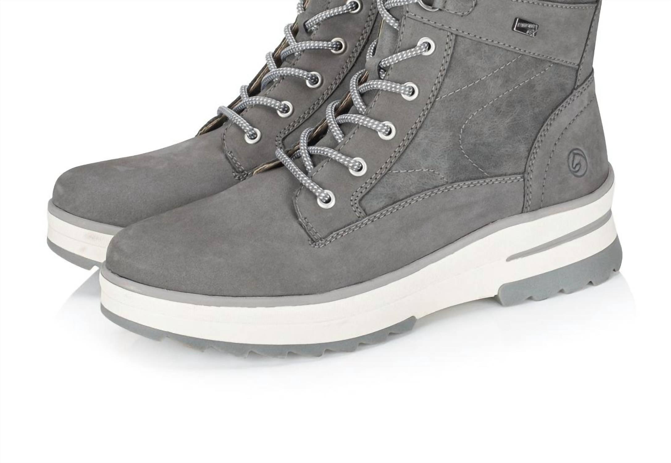 Remonte Women's Ankle Boots in grey combination - women's shoe - detail view