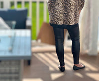 Amelia K. Luxe Lovely Blazer in leopard print - women's jacket - detail view