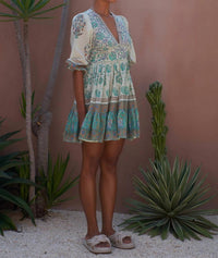 Mo Maya - Honeydew Mini Dress