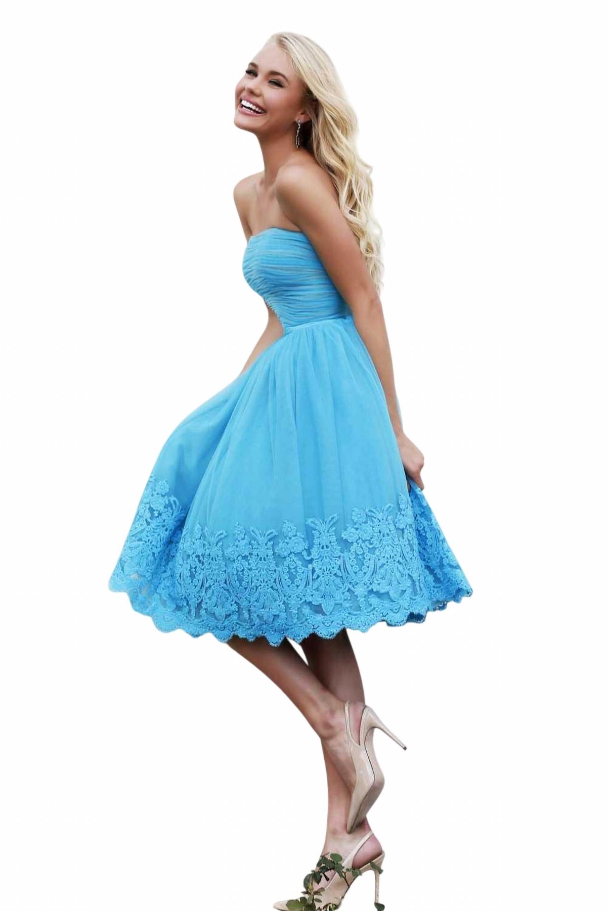 Sherri Hill - Strapless Cocktail Dress