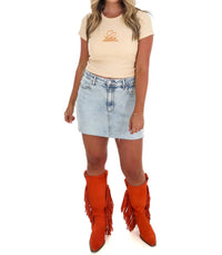 Southern Wives Club - Talkin' Tennessee Cropped Baby Tee