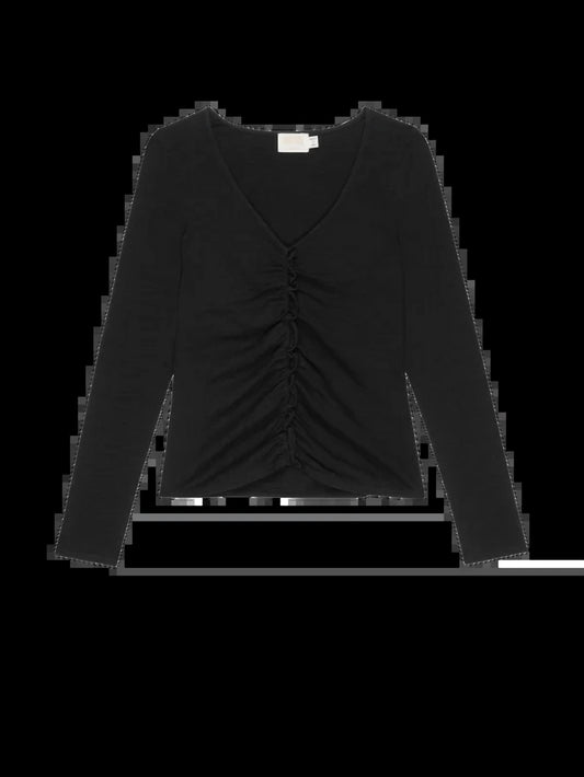 Nation Ltd - Cambria Gathered Long Sleeve Top