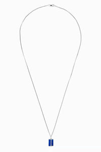 Miansai Men's Dou Lapis Pendant Necklaces in polished blue - men's jewelry