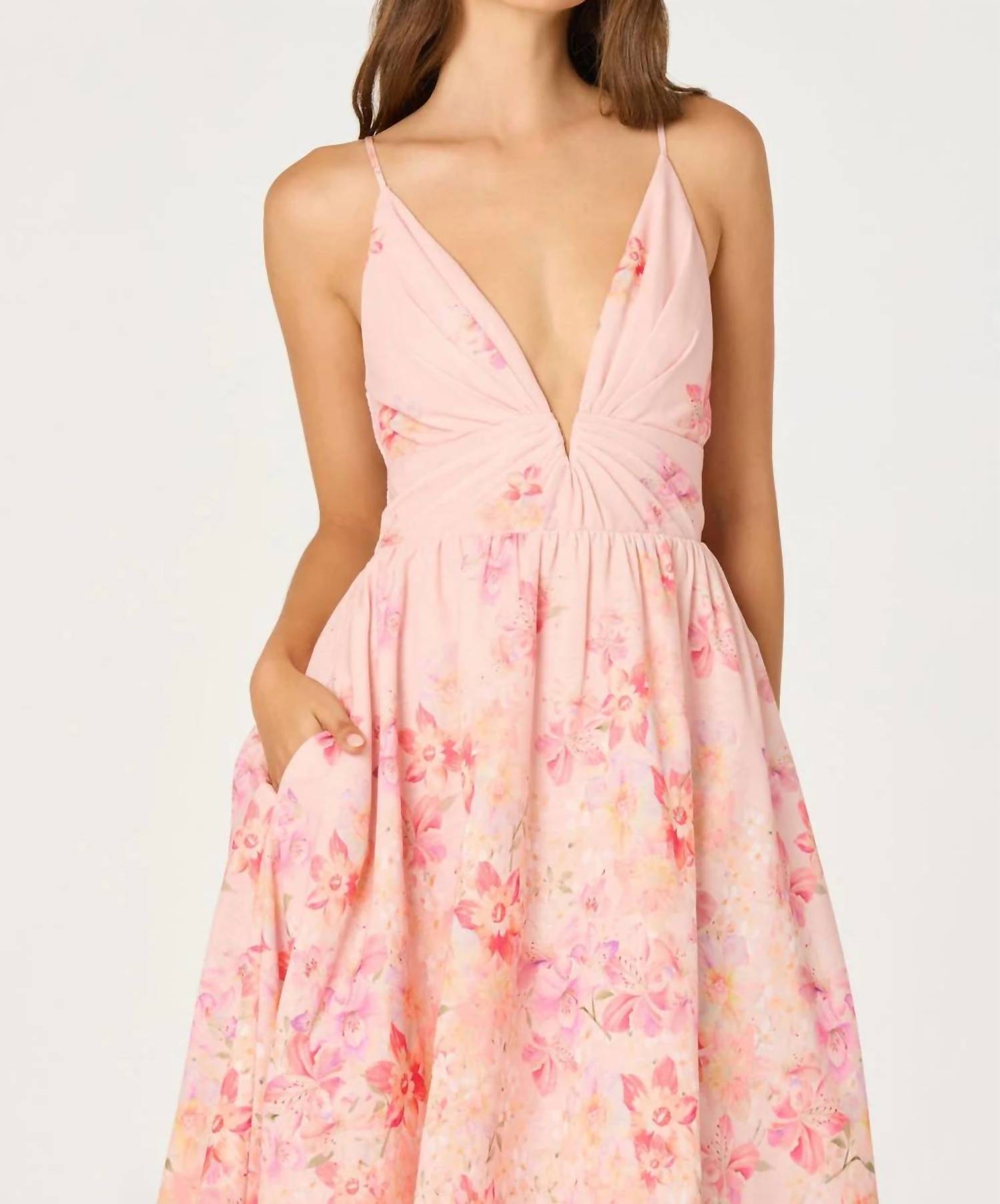 Astr - Janna Midi Dress