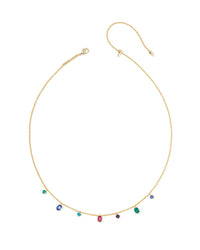 Kendra Scott Women's Cailin Delicate Strand Necklace in gold multi mix - women's jewelry