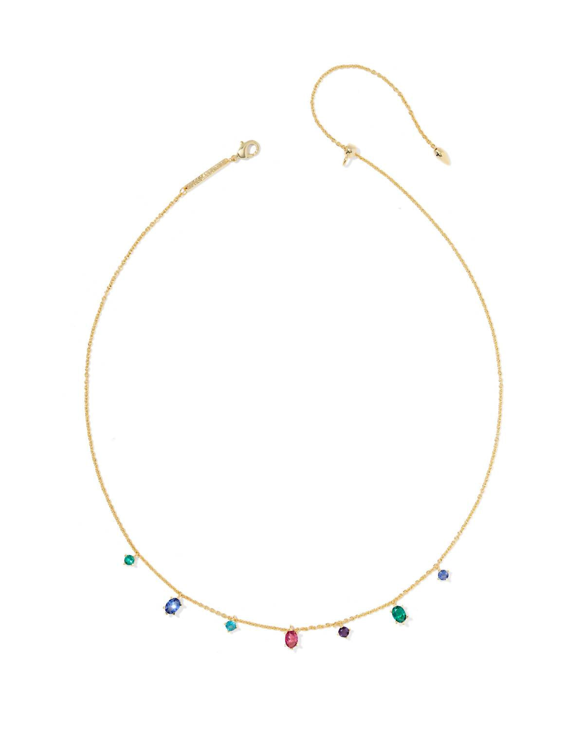 Kendra Scott Women's Cailin Delicate Strand Necklace in gold multi mix - women's jewelry