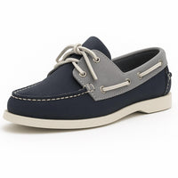 Sebago Women's Spinnaker Moccasin Shoes in navy lagoon - women's shoe - detail view