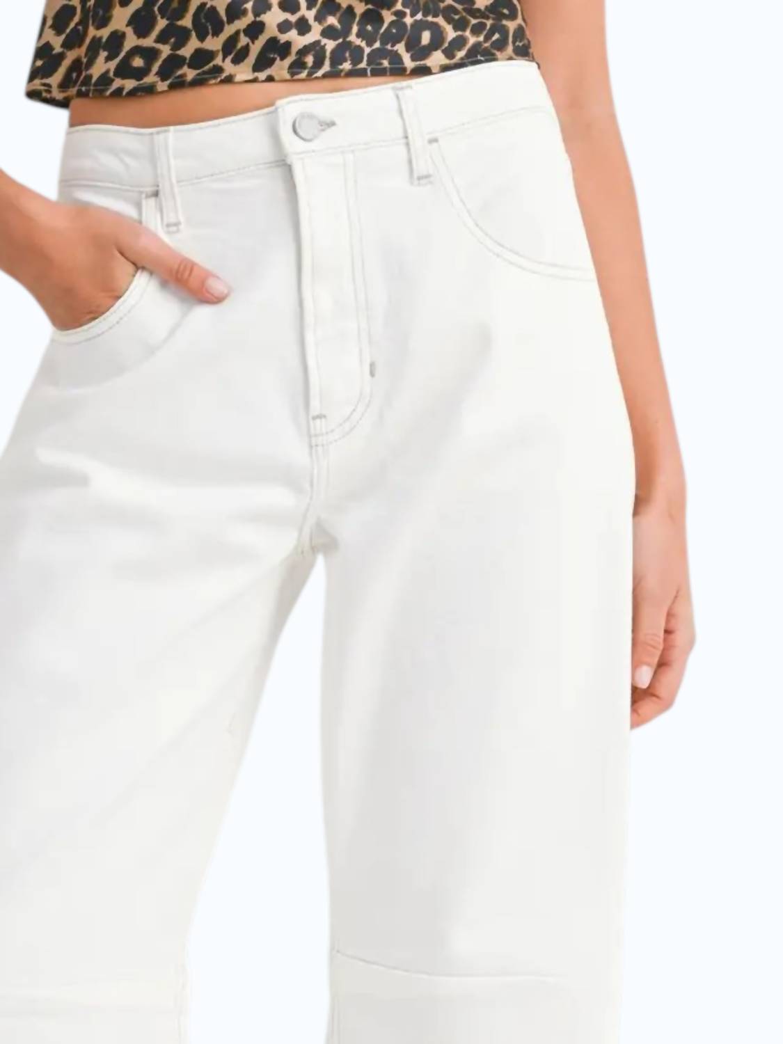 Just Black Denim - Seamed Barrel Jean