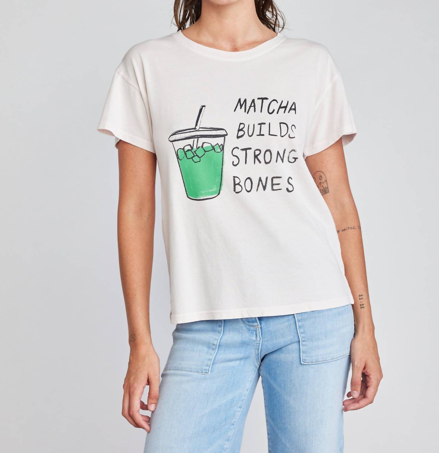 Self Contrast - Cherie Matcha Strong Bones T-shirt