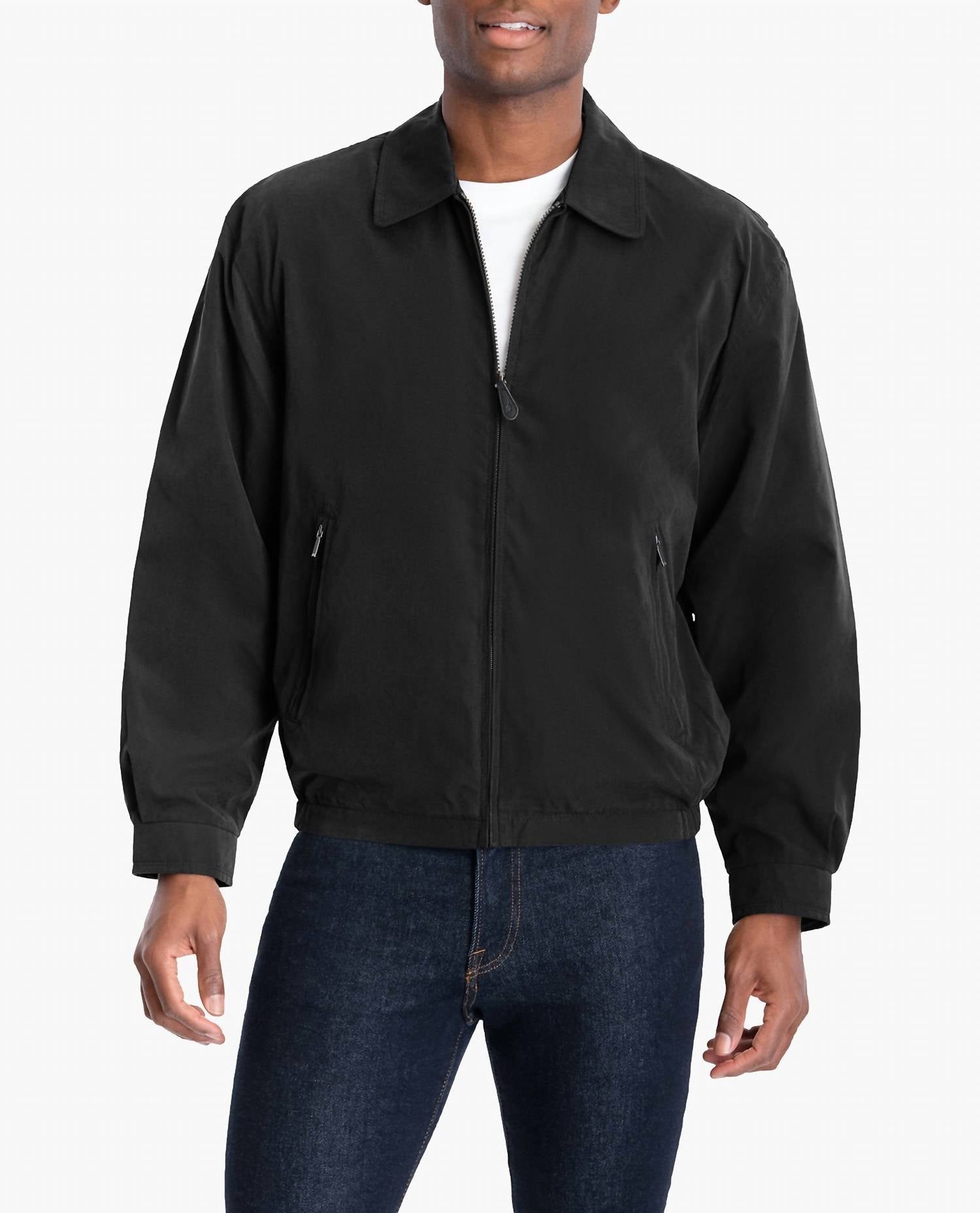 London Fog - Big Men's Auburn Light Weight Zip Front Golf Jacket