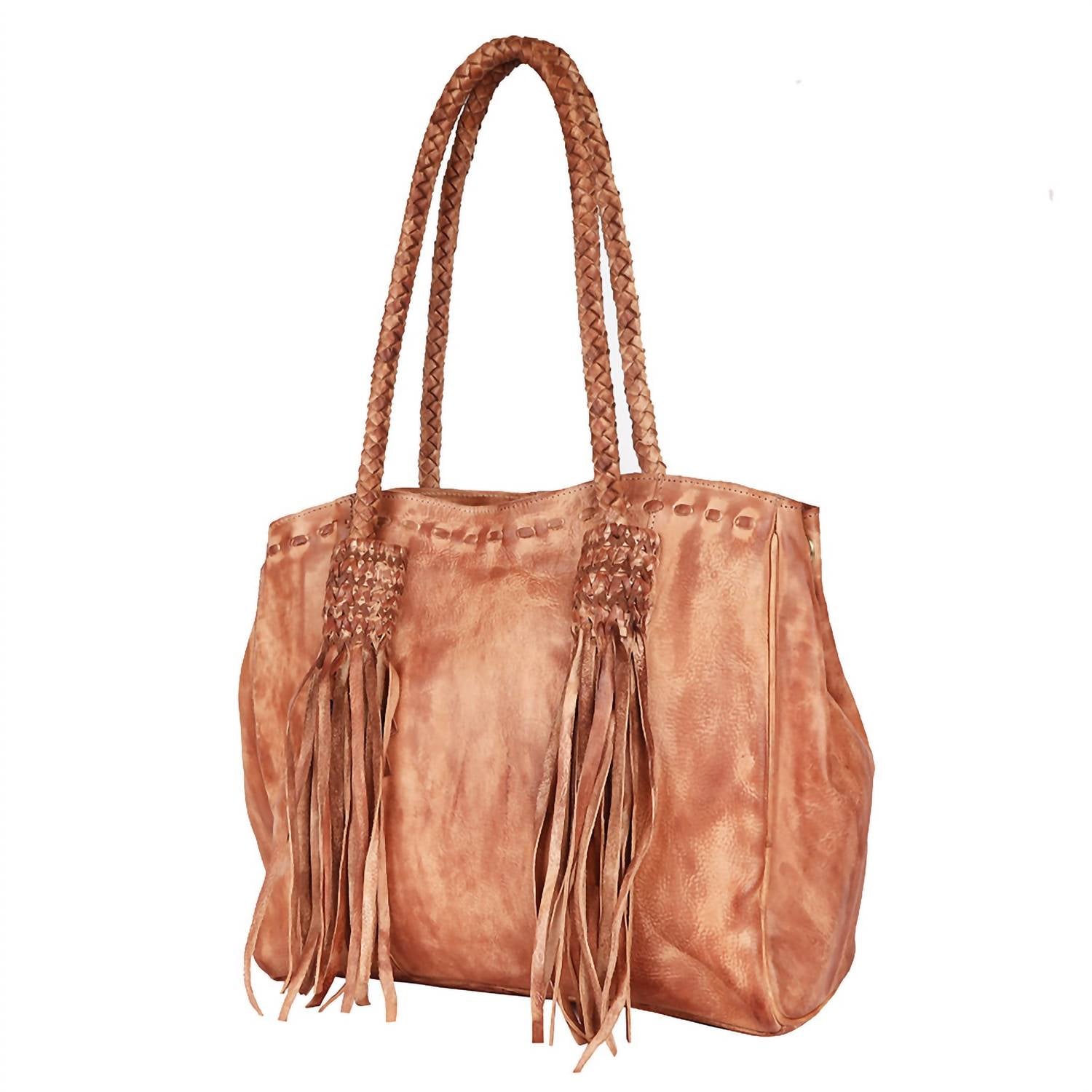 Never Mind - Women's Vintage Handmade Genuine Cowhide Leather Tote