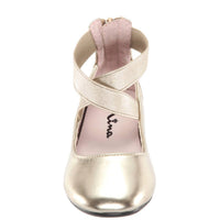 Nina Girls Marissa Ballet Flat Shoes in platino metallic - kids' sneaker - alternate view