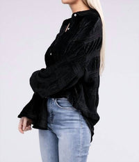 White Birch - Velvet Wrinkle Shirt