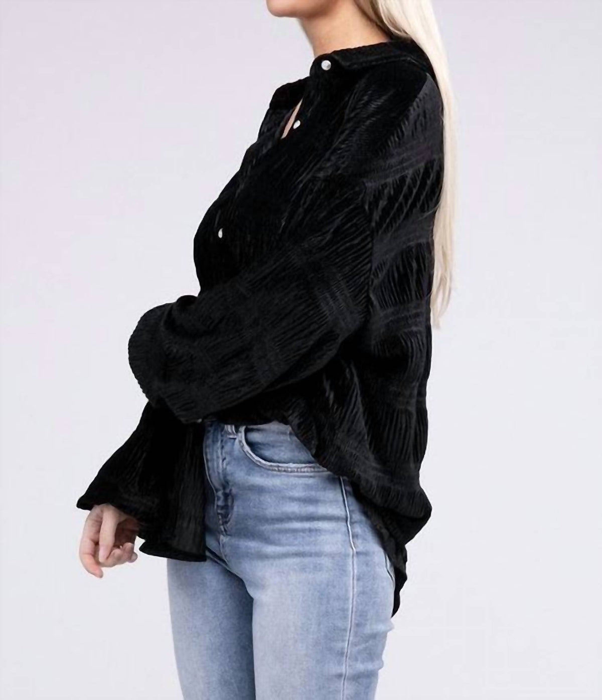 White Birch - Velvet Wrinkle Shirt