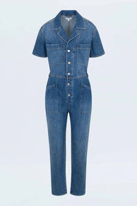 PISTOLA Grover Fieldsuit Utopia Dot Jumpsuit in blue - women's pants - view 7