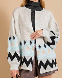 Kori - Soft And Cozy Open Front Cardigan Sweater