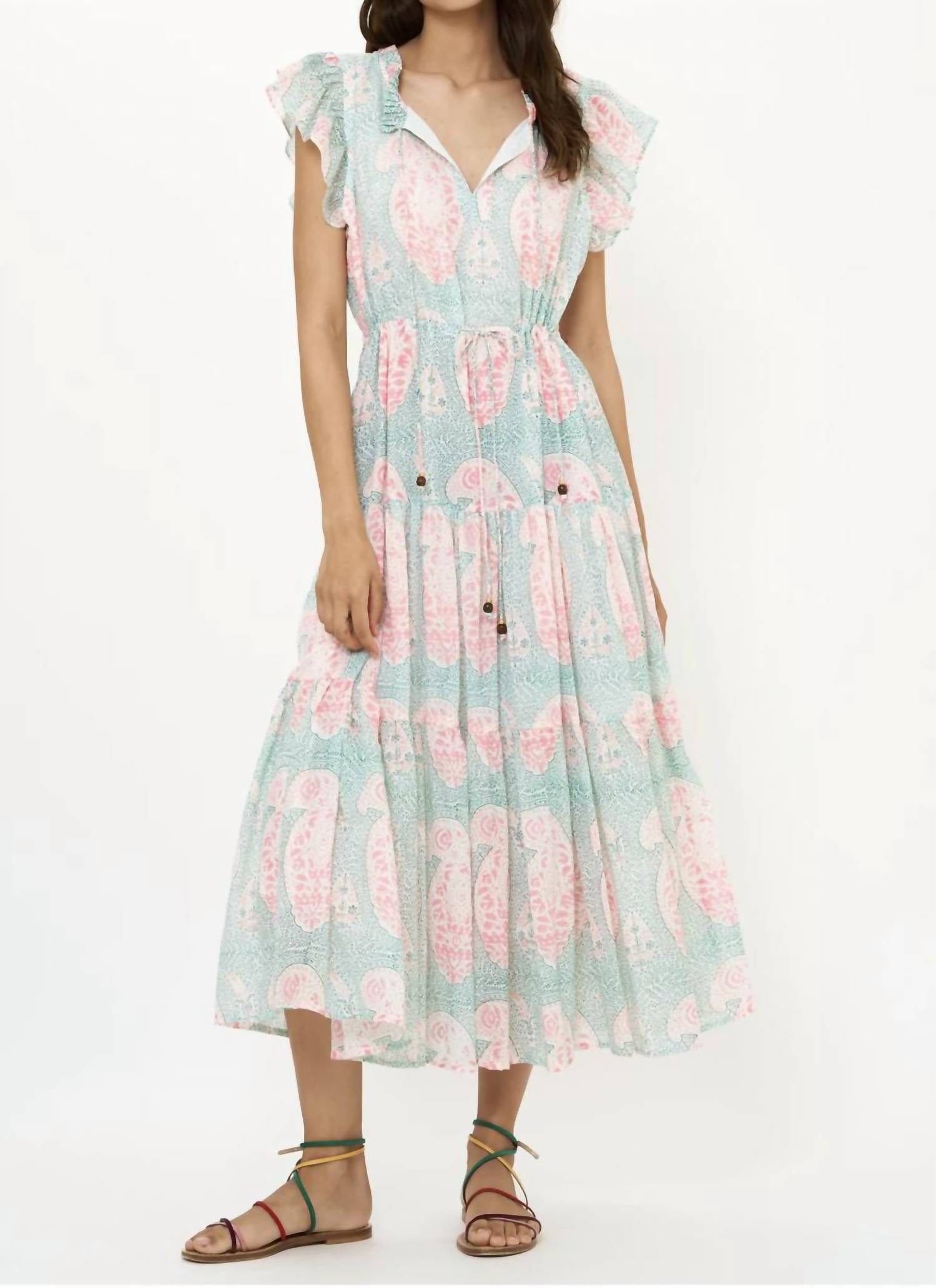 Oliphant - Cinched Flirty Midi Dress