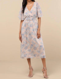 Lulus - Mimi Ruffled Midi Dress