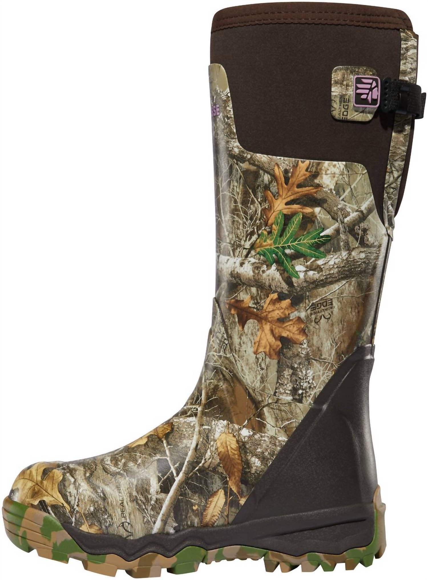 LACROSSE Women's Alphaburly Pro Boot in real tree edge pink - women's shoe - alternate view