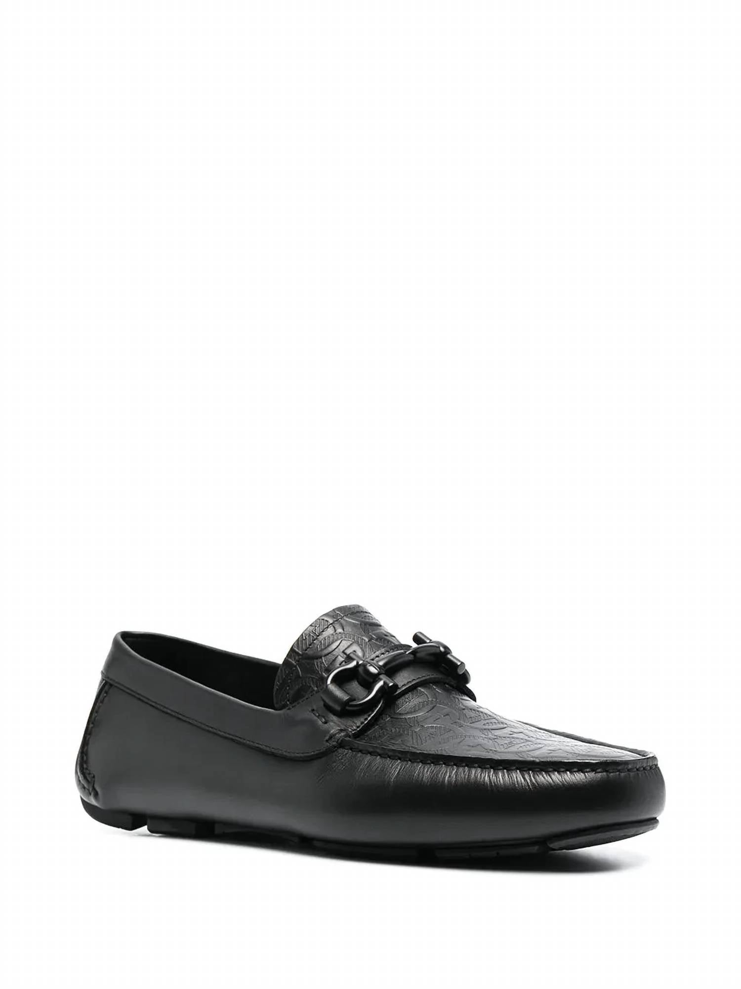 Salvatore Ferragamo - Men's Leather Gancini-logo Loafers