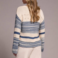 Tribal - Textured Knit Mock Neck Top