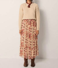 Maison Hotel Simone Skirt in coquillage - women's skirt - view 4