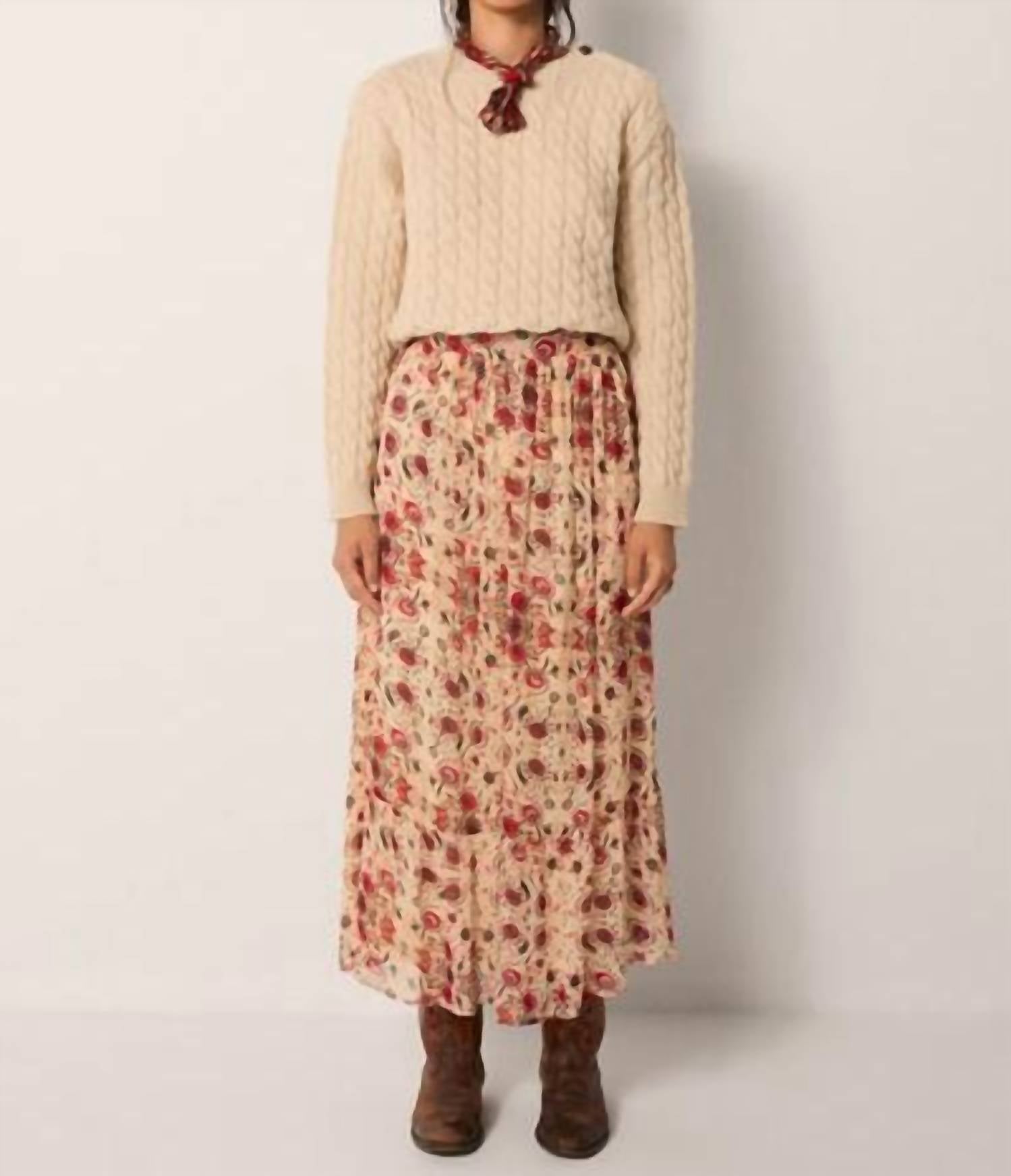 Maison Hotel Simone Skirt in coquillage - women's skirt - view 4