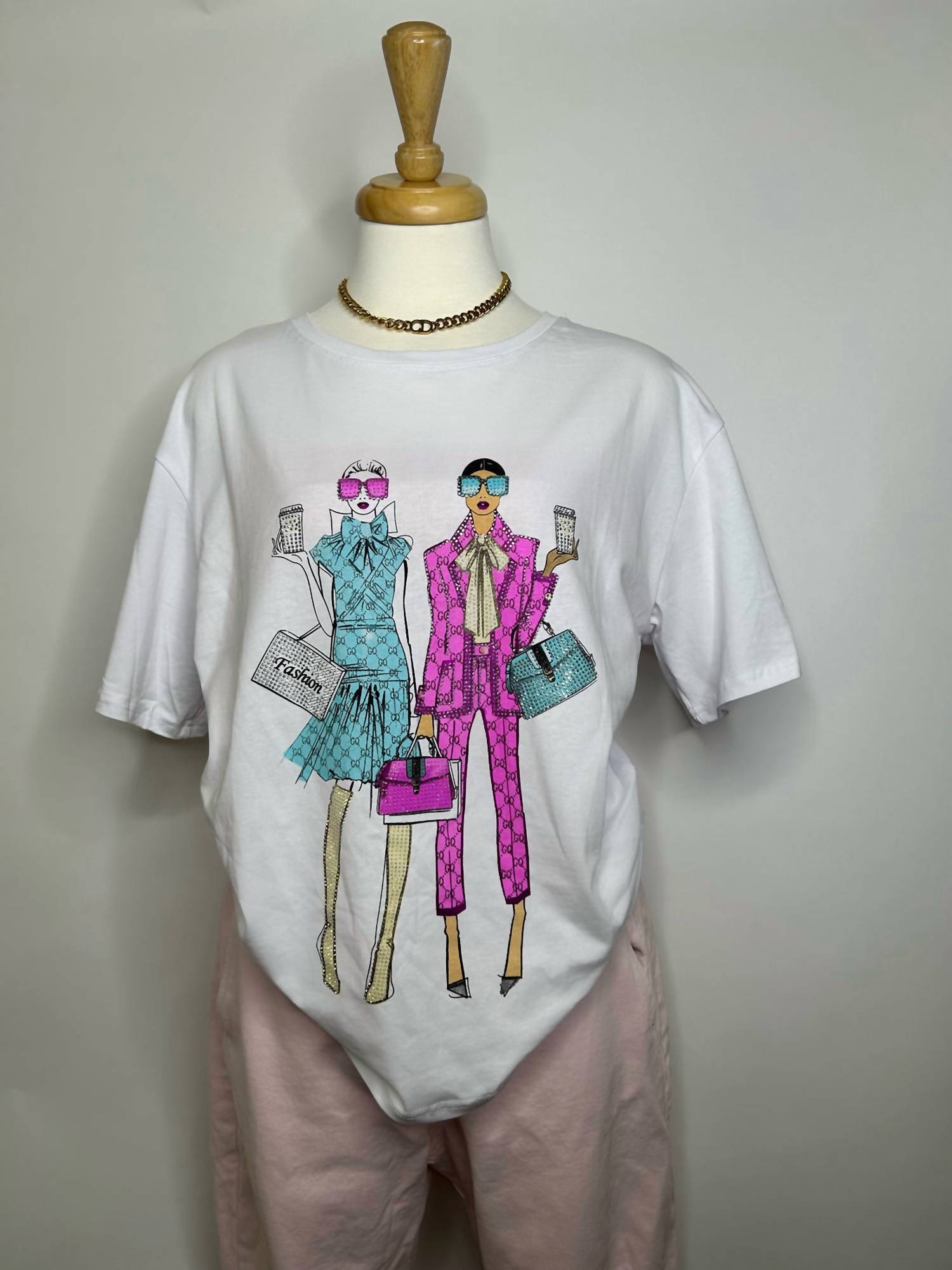 I Too - Girls' Embellished Cotton Tee