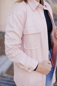 Allie Rose - Chelsea Button Front Shacket